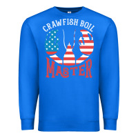 True Royal crawfish boil master american  flag us big red lobster design Premium Sweatshirt - linhVisuals
