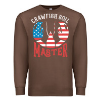 Chestnut crawfish boil master american  flag us big red lobster design Premium Sweatshirt - linhVisuals