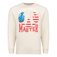 Sandshell crawfish boil master american  flag us big red lobster design Premium Sweatshirt - linhVisuals