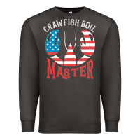 Smoke crawfish boil master american  flag us big red lobster design Premium Sweatshirt - linhVisuals