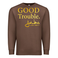 Chestnut good trouble john lewis signature Premium Sweatshirt - linhVisuals
