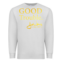 Dove Grey good trouble john lewis signature Premium Sweatshirt - linhVisuals