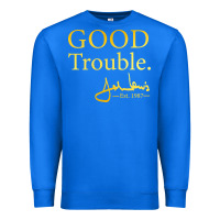 True Royal good trouble john lewis signature Premium Sweatshirt - linhVisuals