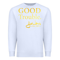 White good trouble john lewis signature Premium Sweatshirt - linhVisuals