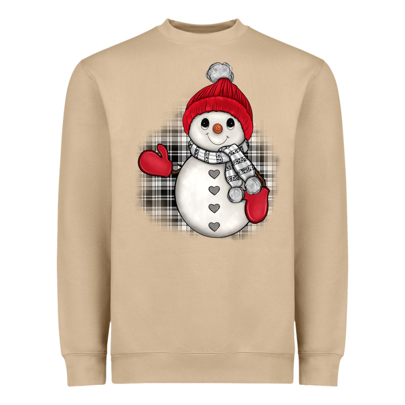 Grey Christmas Snowman Heavyweight Sweatshirt by JahusDesignShop | Teevron