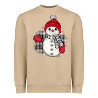 Mushroom grey christmas snowman Heavyweight Sweatshirt - JahusDesignShop