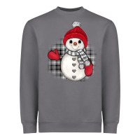 Storm grey christmas snowman Heavyweight Sweatshirt - JahusDesignShop