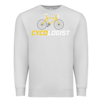 Dove Grey cycologist funny cycling and bicycle sport design cycler humor gift bi Premium Sweatshirt - linhVisuals