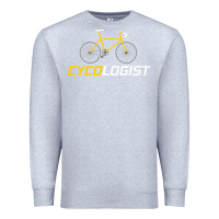Heather Grey cycologist funny cycling and bicycle sport design cycler humor gift bi Premium Sweatshirt - linhVisuals