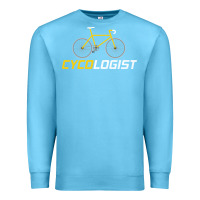 Ocean Blue cycologist funny cycling and bicycle sport design cycler humor gift bi Premium Sweatshirt - linhVisuals