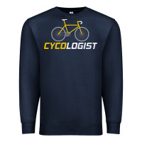 Navy cycologist funny cycling and bicycle sport design cycler humor gift bi Premium Sweatshirt - linhVisuals