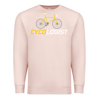 Pale Pink cycologist funny cycling and bicycle sport design cycler humor gift bi Premium Sweatshirt - linhVisuals