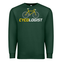 Sports Green cycologist funny cycling and bicycle sport design cycler humor gift bi Premium Sweatshirt - linhVisuals