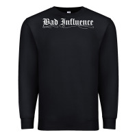 Black bad influence funny Premium Sweatshirt - linhVisuals