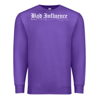 Purple bad influence funny Premium Sweatshirt - linhVisuals