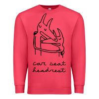 Cardinal Car Seat Headrest Premium Sweatshirt - linhVisuals