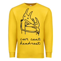 Lemon Car Seat Headrest Premium Sweatshirt - linhVisuals