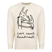 Sandshell Car Seat Headrest Premium Sweatshirt - linhVisuals