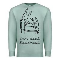 Seafoam Car Seat Headrest Premium Sweatshirt - linhVisuals