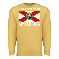 Antique Gold don't new york my florida vintage flag funny saying gift Premium Sweatshirt - linhVisuals