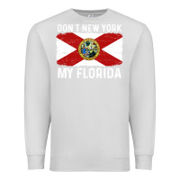 Dove Grey don't new york my florida vintage flag funny saying gift Premium Sweatshirt - linhVisuals