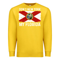 Lemon don't new york my florida vintage flag funny saying gift Premium Sweatshirt - linhVisuals