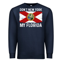 Navy don't new york my florida vintage flag funny saying gift Premium Sweatshirt - linhVisuals