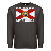 Smoke don't new york my florida vintage flag funny saying gift Premium Sweatshirt - linhVisuals