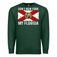 Sports Green don't new york my florida vintage flag funny saying gift Premium Sweatshirt - linhVisuals