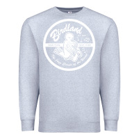 Heather Grey birdland jazz club Premium Sweatshirt - linhVisuals
