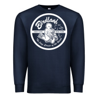 Navy birdland jazz club Premium Sweatshirt - linhVisuals