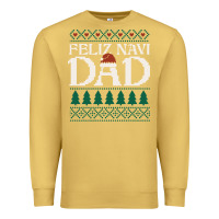 Antique Gold feliz navi dad ugly christmas sweater funny spanish xmas pun gift for Premium Sweatshirt - linhVisuals