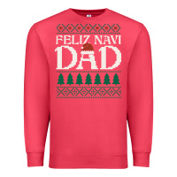 Cardinal feliz navi dad ugly christmas sweater funny spanish xmas pun gift for Premium Sweatshirt - linhVisuals