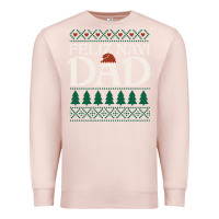 Pale Pink feliz navi dad ugly christmas sweater funny spanish xmas pun gift for Premium Sweatshirt - linhVisuals