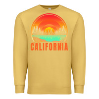 Antique Gold california t  shirt california sunset vintage trees scenery t  shirt Premium Sweatshirt - linhVisuals