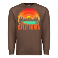 California T  Shirt California Sunset Vintage Trees Scenery T  Shirt Premium Sweatshirt | Teevron