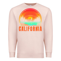 Pale Pink california t  shirt california sunset vintage trees scenery t  shirt Premium Sweatshirt - linhVisuals