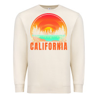 Sandshell california t  shirt california sunset vintage trees scenery t  shirt Premium Sweatshirt - linhVisuals