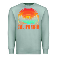 Seafoam california t  shirt california sunset vintage trees scenery t  shirt Premium Sweatshirt - linhVisuals