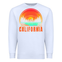White california t  shirt california sunset vintage trees scenery t  shirt Premium Sweatshirt - linhVisuals