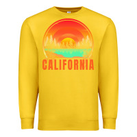 Lemon california t  shirt california sunset vintage trees scenery t  shirt Premium Sweatshirt - linhVisuals
