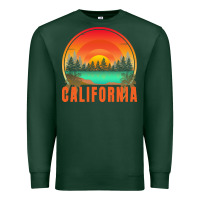 Sports Green california t  shirt california sunset vintage trees scenery t  shirt Premium Sweatshirt - linhVisuals