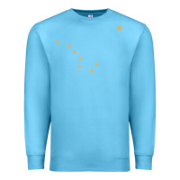 Ocean Blue flag of alaska Premium Sweatshirt - linhVisuals