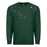 Sports Green flag of alaska Premium Sweatshirt - linhVisuals