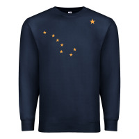 Navy flag of alaska Premium Sweatshirt - linhVisuals