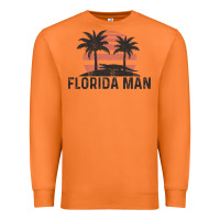 Carrot florida man state funny meme vintage palm trees and sunset retro sun Premium Sweatshirt - linhVisuals