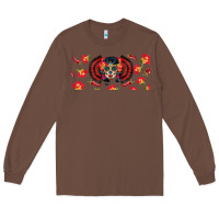 Chestnut sugar skull rose libbey glass Long Sleeve Tee - BundleAndBundleShop