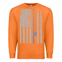 Carrot fishing american flag vintage fishing rod patriotic 4ht of july gift f Premium Sweatshirt - linhVisuals