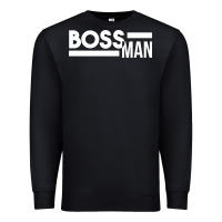 Black boss man Premium Sweatshirt - linhVisuals