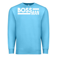 Ocean Blue boss man Premium Sweatshirt - linhVisuals